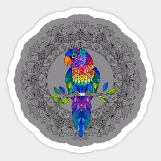 Rainbow Bird Sticker